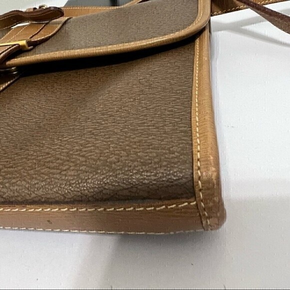 Lancel Brown Leather Vintage Shoulder Crossbody  Clutch Bag - Picture 10 of 14